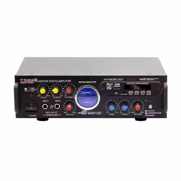 90W 220V/12V HiFi BT-339A Audio Power Amplifier Remote Control EU Plug Support FM USB SD Card bluetooth - Image 3