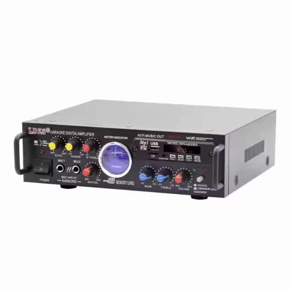 90W 220V/12V HiFi BT-339A Audio Power Amplifier Remote Control EU Plug Support FM USB SD Card bluetooth