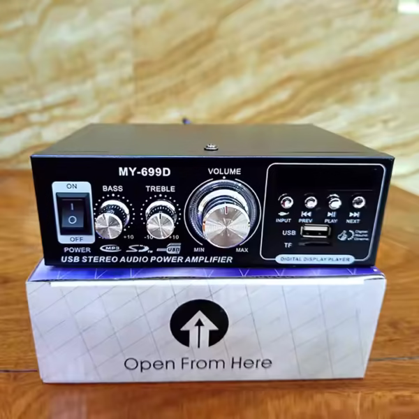 High power amplifier home Bluetooth amplifier, 12V220V small desktop speaker, audio amplifier - Image 2