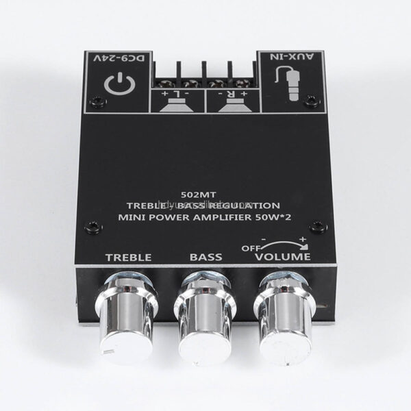 ZK-502MT 2.0 Stereo Power Amplifier Bluetooths Audio Digital HIFI Power Amplifier Board Module Bass Treble Amplifier 502MT - Image 2